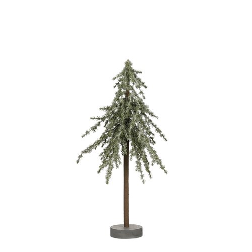 Mica decorations Decoratie boom groen frosted - h60xd30cm