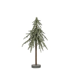 Mica decorations Decoratie boom groen frosted - h60xd30cm