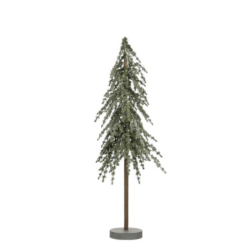 Mica decorations Decoratie boom groen frosted - h90xd35cm