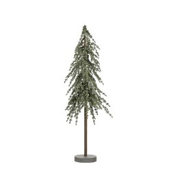 Mica decorations Decoratie boom groen frosted - h90xd35cm