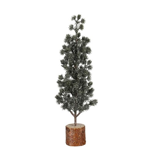 Mica decorations Decoratie boom groen glitter - h35xd9cm