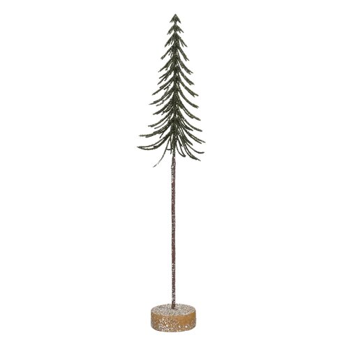 Mica decorations Decoratie boom groen glitter - h36xd7cm