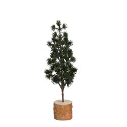 Mica decorations Decoratie boom groen - h24xd8cm