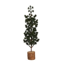 Mica decorations Decoratie boom groen - h35xd9cm