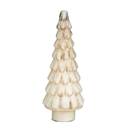 Mica decorations Decoratie boom off white antiek - h42xd16cm
