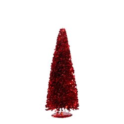 Mica decorations Decoratie boom rood - h40xd15cm