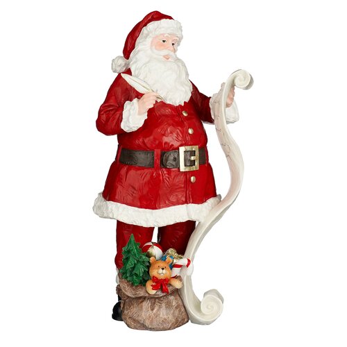 Mica decorations Decoratie kerstman rood - l23xb23,5xh47,5cm