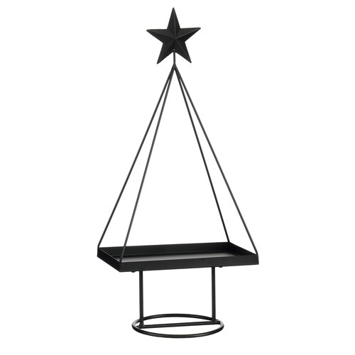 Mica decorations Decoratie tray boom zwart - l30xb20xh69cm