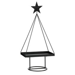 Mica decorations Decoratie tray boom zwart - l30xb20xh69cm