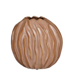 Mica decorations Jovi vaas bruin - l27,5xb15,5xh27cm