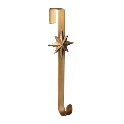 Mica decorations Krans houder goud - l12xb10xh38cm