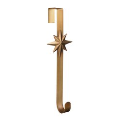 Mica decorations Krans houder goud - l12xb10xh38cm