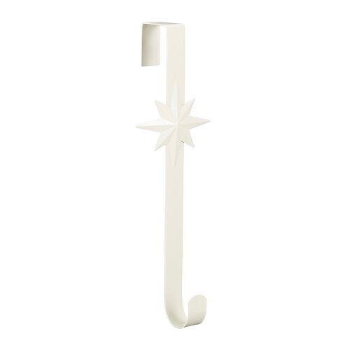 Mica decorations Krans houder off white - l12xb10xh38cm