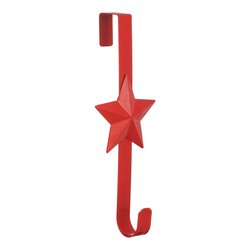 Mica decorations Krans houder rood - l13,5xb11xh38,5cm