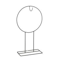 Mica decorations Krans houder zwart - l50xb23xh89,5cm