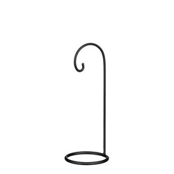 Mica decorations Ornament standaard zwart - l12xb12xh32cm