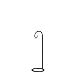 Mica decorations Ornament standaard zwart - l8xb8xh25cm