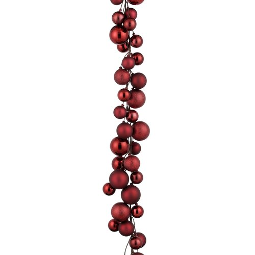 Mica decorations Slinger d.rood - l180cm