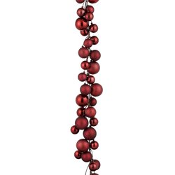 Mica decorations Slinger d.rood - l180cm