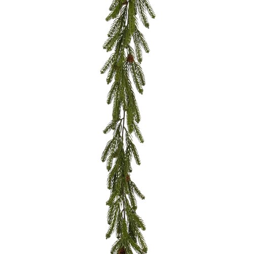 Mica decorations Slinger dennenappel groen - l176xb10xh10cm