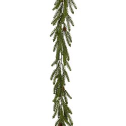 Mica decorations Slinger dennenappel groen - l176xb10xh10cm
