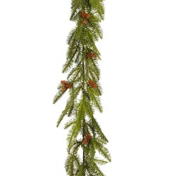 Mica decorations Slinger dennenappel groen - l183xb20xh5cm