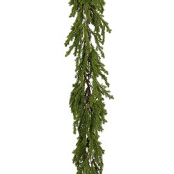 Mica decorations Slinger pine groen Real Touch - l193xb20xh6cm