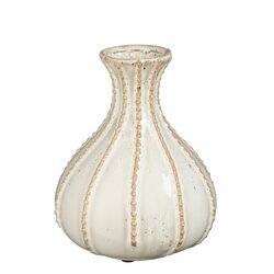 Mica decorations Stephanie vaas wit - h19xd17cm