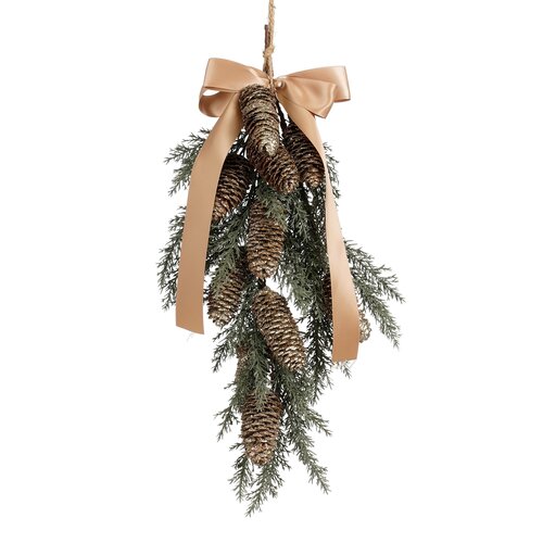 Mica decorations Swag pine lint goud - l55xb25xh7cm