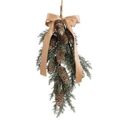 Mica decorations Swag pine lint goud - l55xb25xh7cm