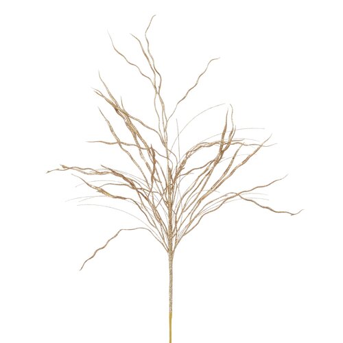 Mica decorations Tak rose goud glitter - l78cm