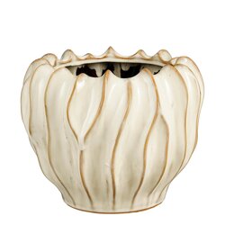 Mica decorations Thom pot rond off white - h22xd27,5cm
