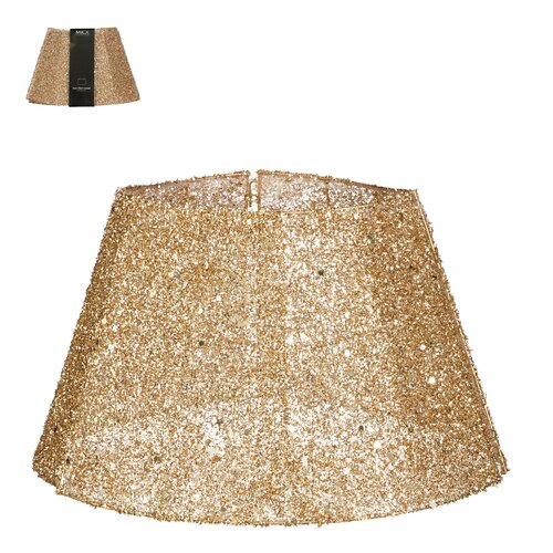 Mica decorations Treeskirt opvouwbaar goud - h30xd50cm