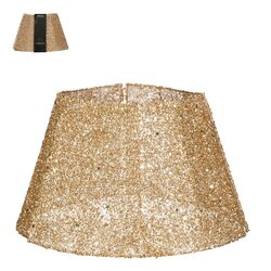 Mica decorations Treeskirt opvouwbaar goud - h30xd50cm