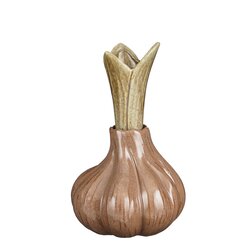 Mica decorations Vaas bruin - h25xd16cm