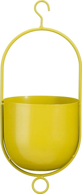 MIca Pot bob hangend l15b14h36cm geel