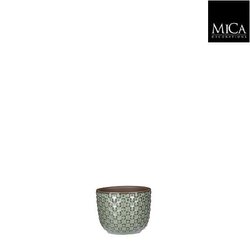 Mica Pot daan d7.5h6.5cm groen