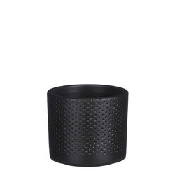 Mica Pot era d10h8.5cm donkergrijs