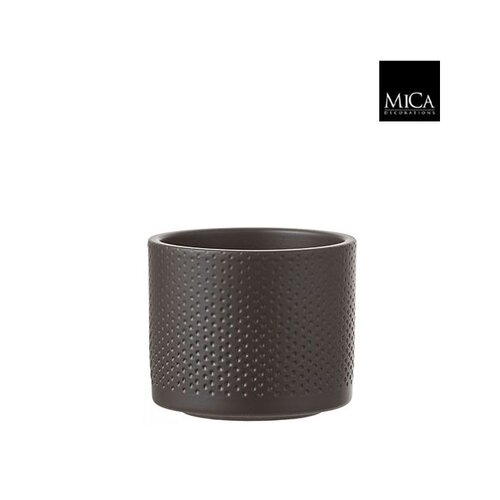 Mica Pot era d12h10cm donkergrijs