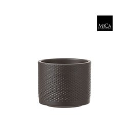 Mica Pot era d12h10cm donkergrijs