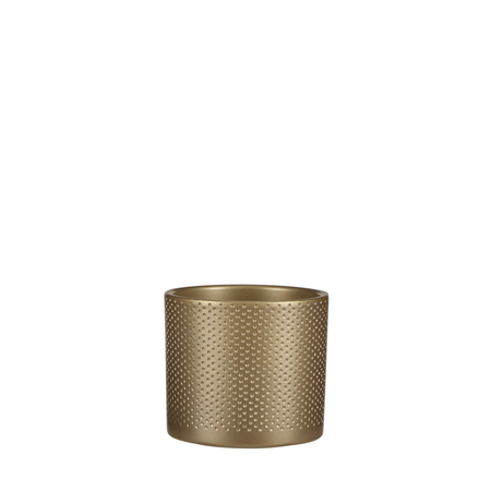 Mica Pot era d13.5h12.5cm goud