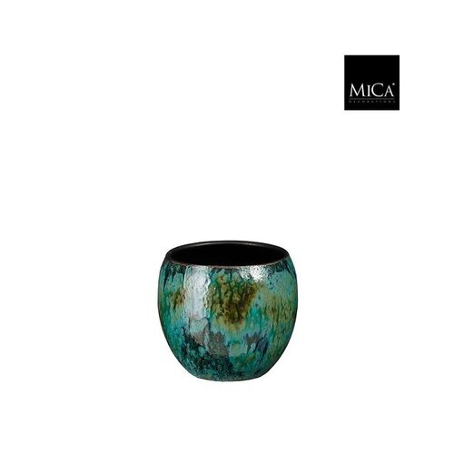 Mica Pot loren d17h16cm blauw
