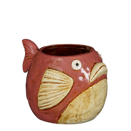 Mica Pot vis l18b15.5h14cm l.paars