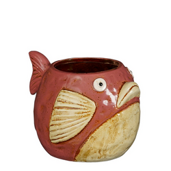 Mica Pot vis l18b15.5h14cm l.paars