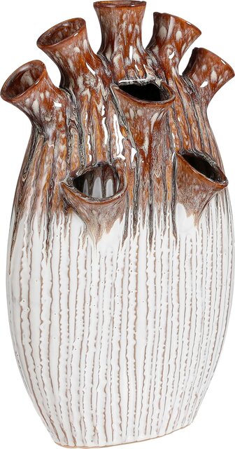 Mica Tulpvaas saul l25b15.5h42cm bruin