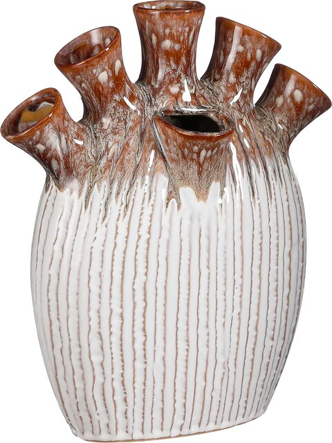 Mica Tulpvaas saul l26b14h30.5cm bruin