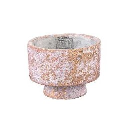 PTMD Mister Pink cement pot rough color round XS