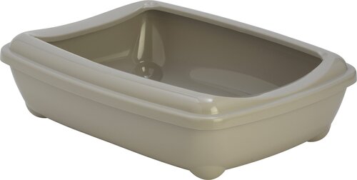 MODERNA KATTENBAK PL. MET RAND WARMGRIJS 50 CM