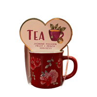 Mug Red Flowers