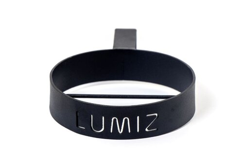 Muurring metaal d12 cm zwart